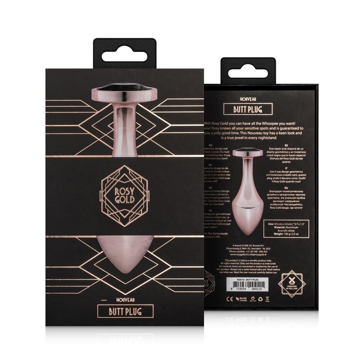 Анальна пробка Rosy Gold - Nouveau Butt Plug