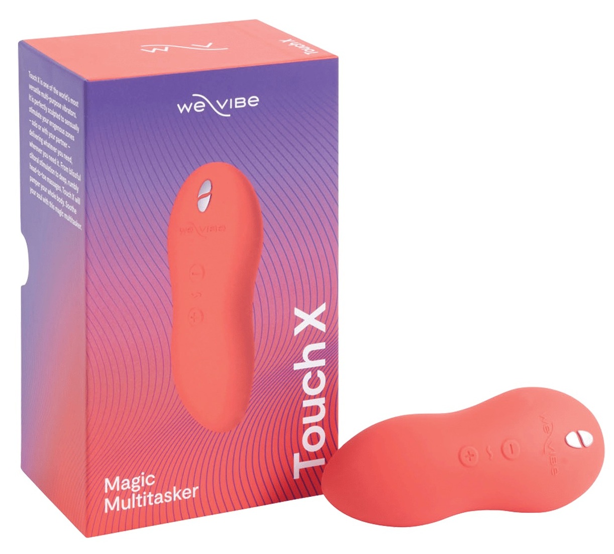 Потужний мінівібромасажер Touch X Crave Coral by We-Vibe, зручно поєднувати з проникним сексом