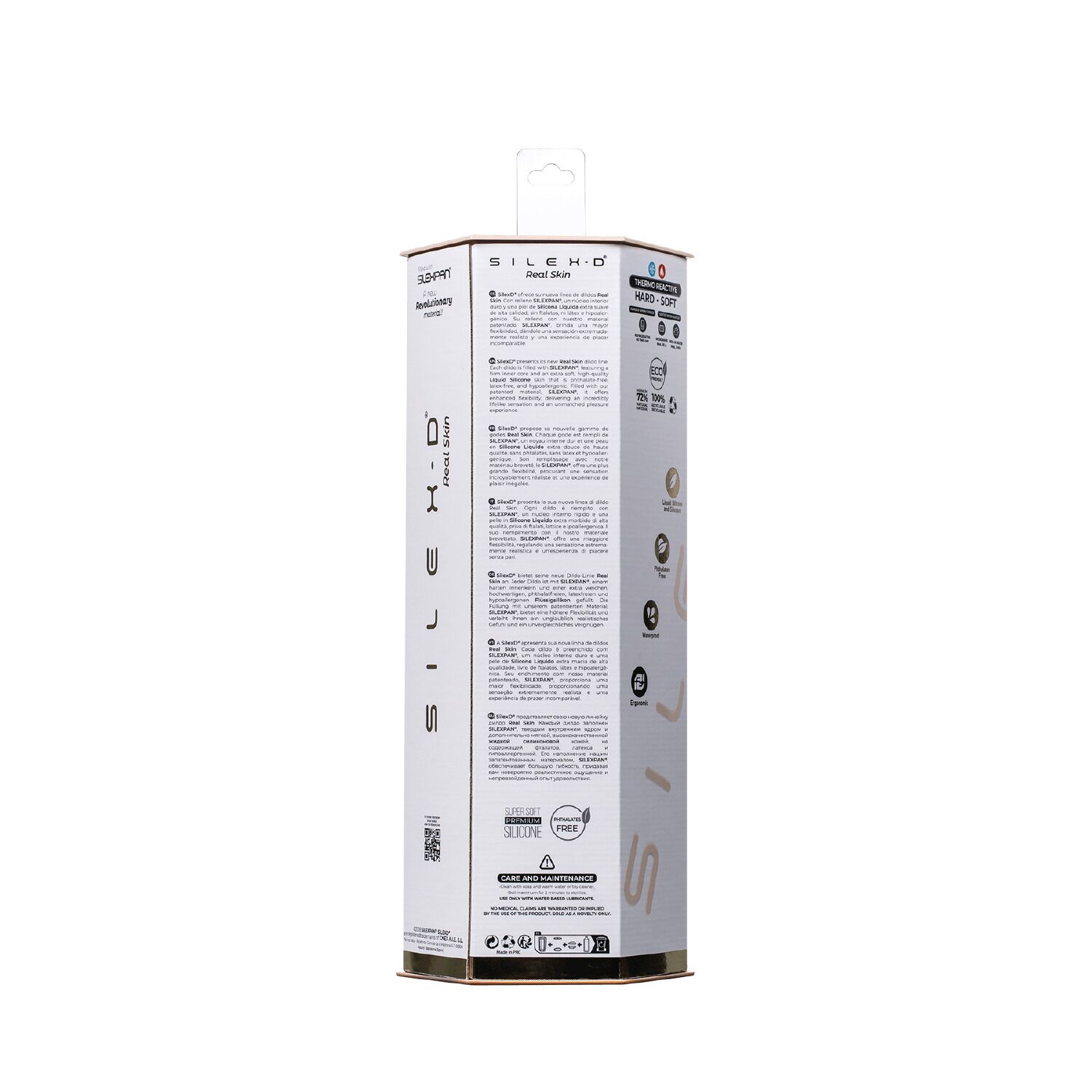 Фалоімітатор SilexD Vetus Real Skin Flesh (8in MODEL 1) суперсофт-силікон+Silexpan, діаметр 4,1 см