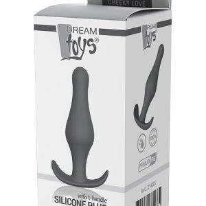 Анальний плаг GREY PLUG WITH T-HANDLE
