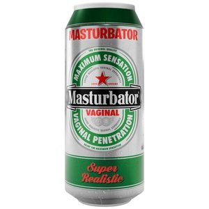 Мастурбатор-вагіна Alive Heineken Vagina II у вигляді банки пива, реалістичний