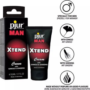 Крем-стимулятор для пеніса pjur MAN Xtend Cream 50 мл, з екстрактами гінкго та женьшеню