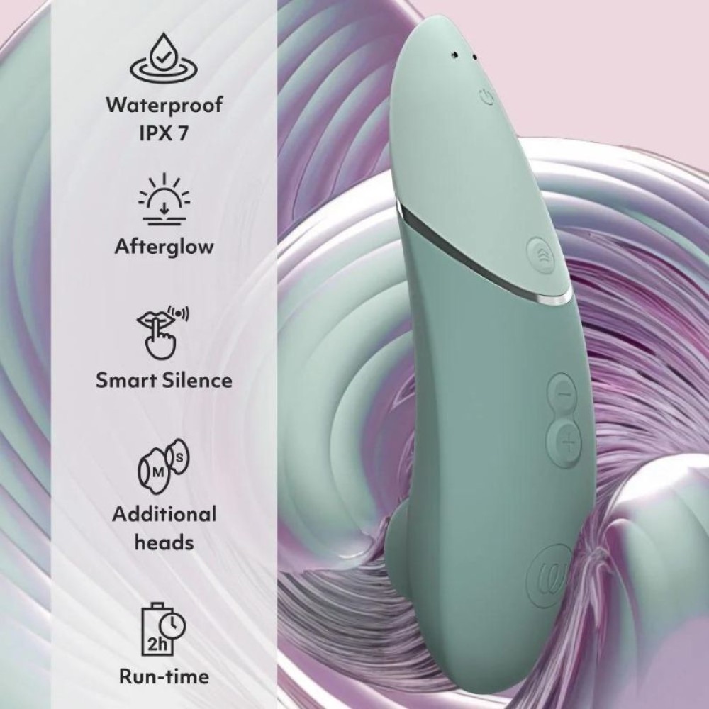 Вакуумний кліторальний стимулятор Womanizer Next Sage, 3D Pleasure Air, 14 рівнів інтенсивності
