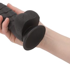 Фалоімітатор ADDICTION Ben 7" Dildo With Balls Black, віброкуля в подарунок