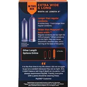 Презервативи MyONE Extra Wide & Long 10 шт, картонна коробка