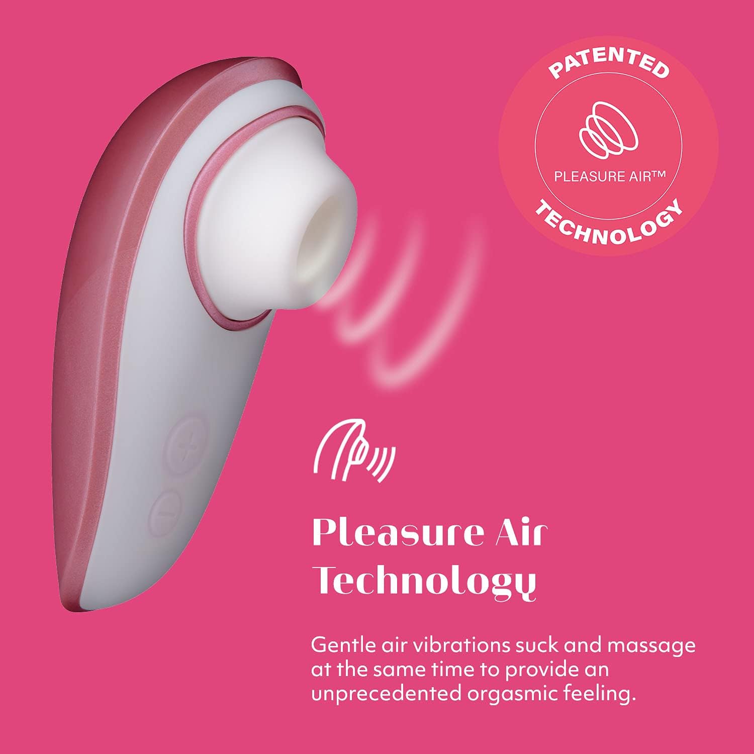 Вакуумний кліторальний стимулятор Womanizer Liberty Pink, магнітна кришка, 2 насадки