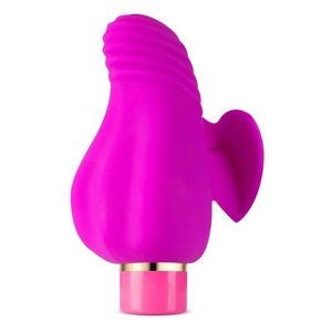 Вібратор на палець із рельєфом Aria Blush, силіконовий, рожевий