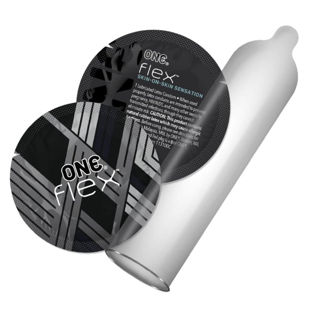 Презервативи ONE Flex Graphene, 3 шт, супертонкі, дуже міцні, картонне паковання