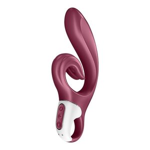 Вібратор-кролик Satisfyer Love Me Red, гнучкий, відросток з потрійним кінчиком