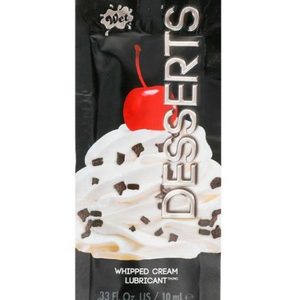 ПРОБНИК/Їстівний лубрикант WET Whipped Cream ( зі смаком вершків), 10 мл
