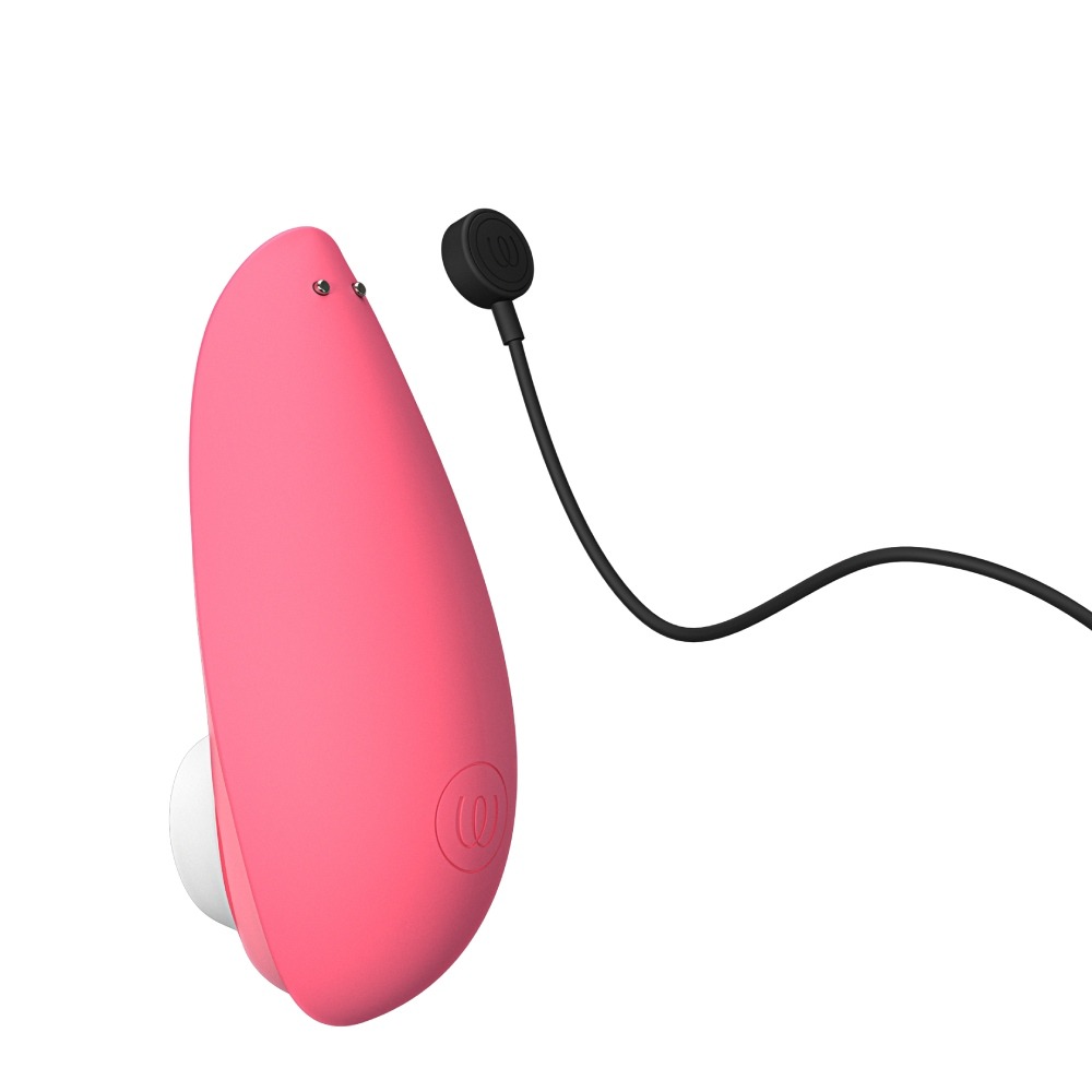 Вакуумний кліторальний стимулятор Womanizer Liberty 2 Vibrant Rose, 8 режимів, магнітна кришечка