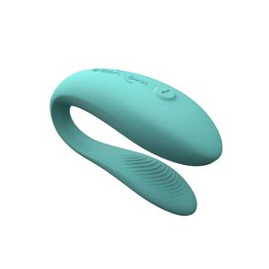 Смарт-вібратор для пар We-Vibe Sync Lite Aqua, 10 віброрежимів, можна поєднувати з проникним сексом