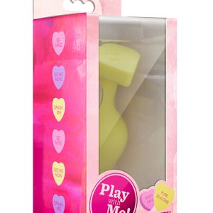 Анальний плаг PLAY WITH ME CANDY HEART SPANK ME YELLOW