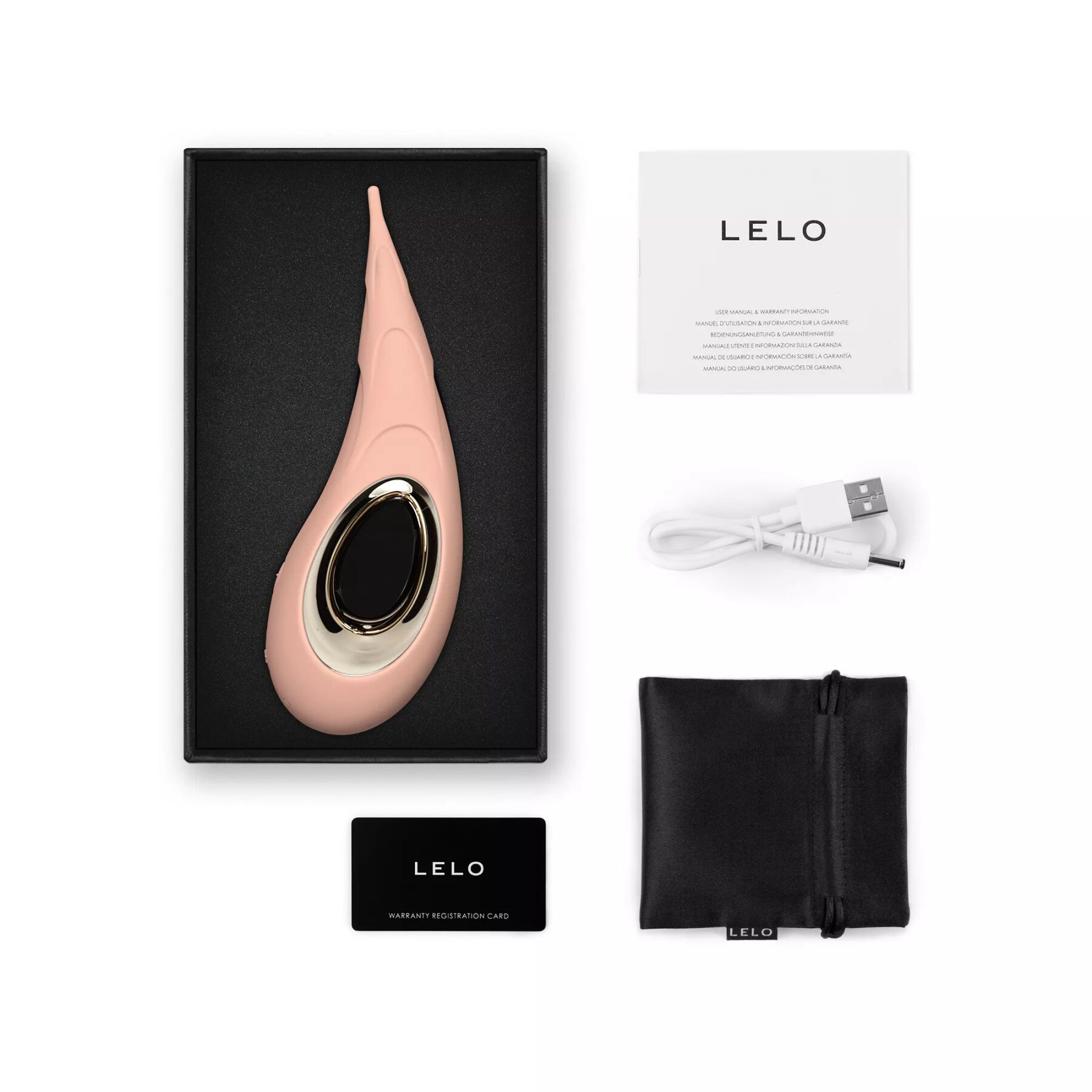 Кліторальний вібратор LELO DOT Cruise Peach Please, точкова стимуляція, технологія Infinite Loop