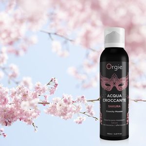 Масажна пінка Orgie – Acqua Croccante Sakura (150 мл), ефект бульбашок, що лопаються
