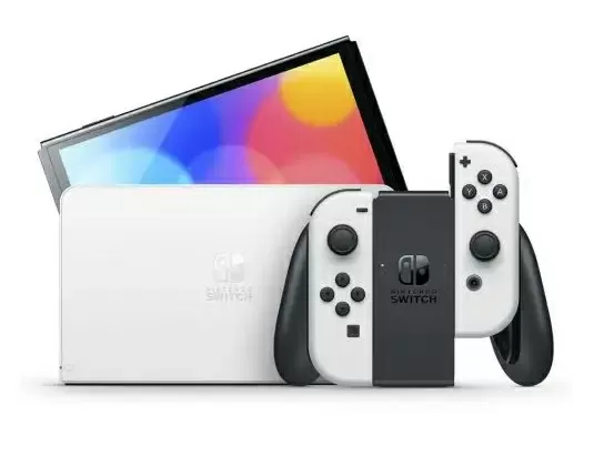 Портативна ігрова консоль Nintendo Switch OLED з білими Joy-Con