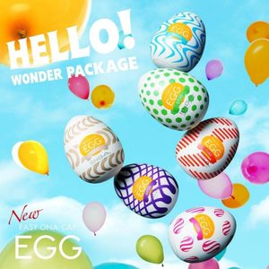 Мастурбатор-яйце Tenga Egg Stud із шестикутними виступами