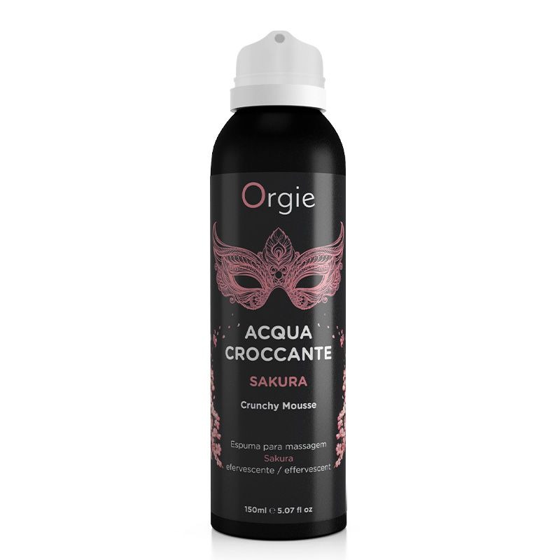 Масажна пінка Orgie – Acqua Croccante Sakura (150 мл), ефект бульбашок, що лопаються