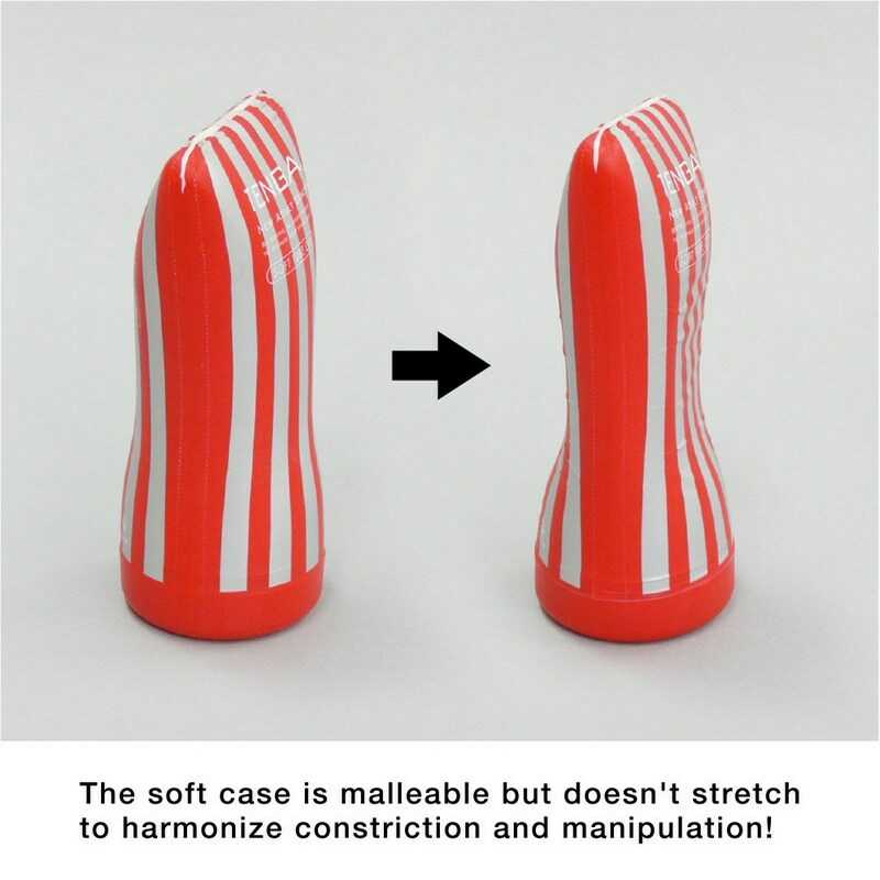 Мастурбатор Tenga US Soft Tube Cup (м’яка подушечка велика), стискальний, суперпотужне всмоктування