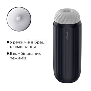 Інтерактивний смарт-мастурбатор з вібрацією та посмоктуванням Svakom Sam Neo 2 Pro, підігрів до 38 °C