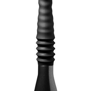 Пульсатор Blush Temptasia – Lazarus Thrusting Dildo – Black, ребристий стовбур, 3 швидкості
