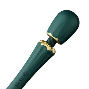 Вібратор мікрофон з насадками Zalo Kyro Wand Turquoise Green