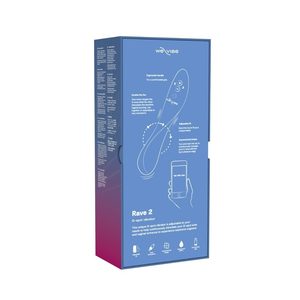 Смарт-вібратор We-Vibe Rave 2 Twisted Pleasure Blue, для точки G та входу в піхву, 2 мотори