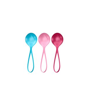 Вагінальні кульки Satisfyer Strengthening Balls (3шт), діаметр 3,8 см, маса 62-82-98г, монолітні