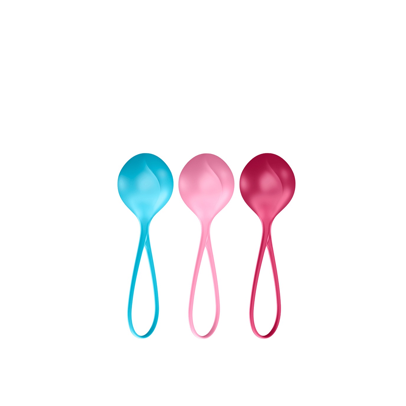 Вагінальні кульки Satisfyer Strengthening Balls (3шт), діаметр 3,8 см, маса 62-82-98г, монолітні