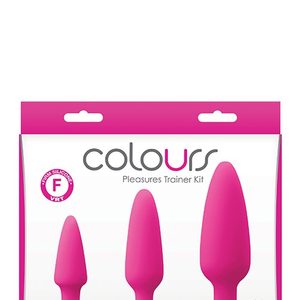 Набір анальних пробок COLOURS PLEASURES TRAINER KIT PINK