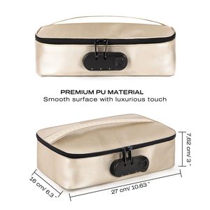 Кейс для іграшок Dorcel DISCREET BOX LUXURY GOLD, кодовий замок, 27×16×7,62 см
