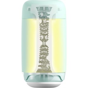 Мастурбатор TENGA PUFFY MINT GREEN, ультрам’який матеріал, багаторазовий, наскрізний