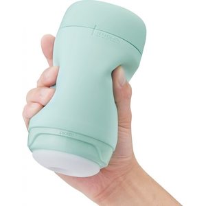 Мастурбатор TENGA PUFFY MINT GREEN, ультрам’який матеріал, багаторазовий, наскрізний