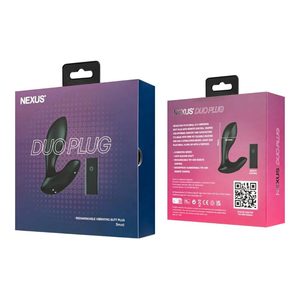 Анальна вібропробка Nexus DUO Plug Small, пульт ДК