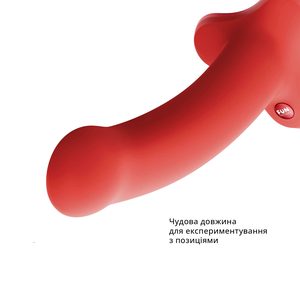 Фалоімітатор Fun Factory MAGNUM, помаранчевий, дуже гнучкий, довжина 18,3 см, діаметр 3,7 см
