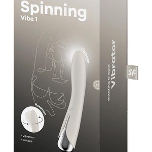 Вібратор точки G з обертанням Satisfyer Spinning Vibe 1 Beige, 2 мотори