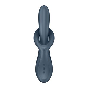 Вібратор з ротацією Satisfyer Heat Flex 4 Grey, підігрів до 39°C
