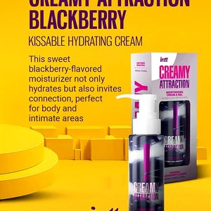 Зволожувальний крем-гель 2в1 Intt Creamy Attraction Blackberry 100 мл для всього тіла, смак ожини