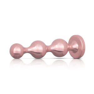 Набір анальних іграшок Rosy Gold - Metal Butt Plug Set 3 Pieces