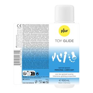 Лубрикант pjur Toy Glide 100 мл, водна основа, гарний для секс-іграшок, особливо для мастурбаторів