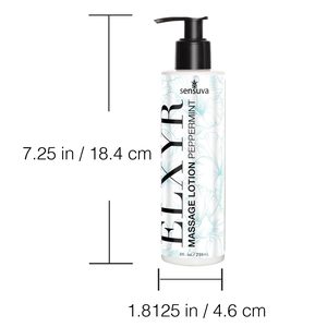 Лосьйон для масажу ніг та ступень Sensuva ELXYR Massage Lotion Peppermint (236 мл)