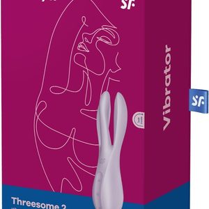 Кліторальний вібратор Satisfyer Threesome 2 Violet, 3 гнучкі пальчики, 3 мотори
