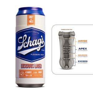 Мастурбатор – банка пива Blush Schag's Luscious Lager Masturbator Frosted, самозмащуваний, вакуум