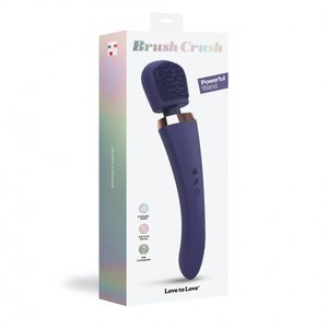 Вібромасажер з силіконовою щіточкою Love to Love Brush Crush – Midnight Indigo