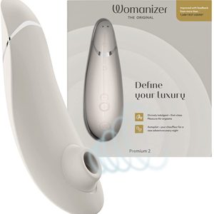 Вакуумний кліторальний стимулятор Womanizer Premium 2 Gray