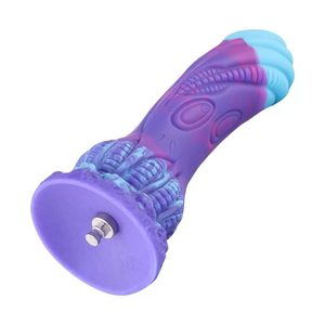 Фалоімітатор для секс-машин Hismith 7.48″ Silicone Dildo HSA140 Monster Series, система KlicLok