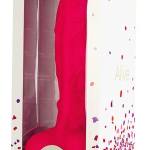 Фалоімітатор Alive Adam Pink L, двошаровий, силікон + Silexpan, діаметр 4 см