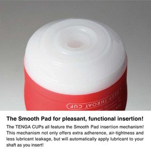 Мастурбатор Tenga US Soft Tube Cup (м’яка подушечка велика), стискальний, суперпотужне всмоктування