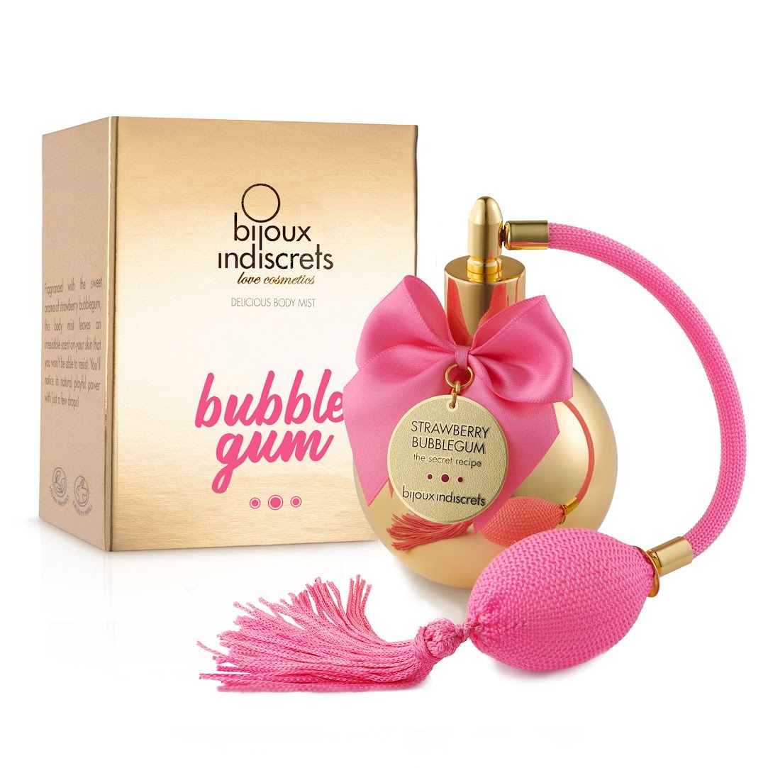 Зволожувальний спрей для тіла Bijoux Indiscrets Bubblegum Body Mist зі збуджувальним фруктовим ароматом