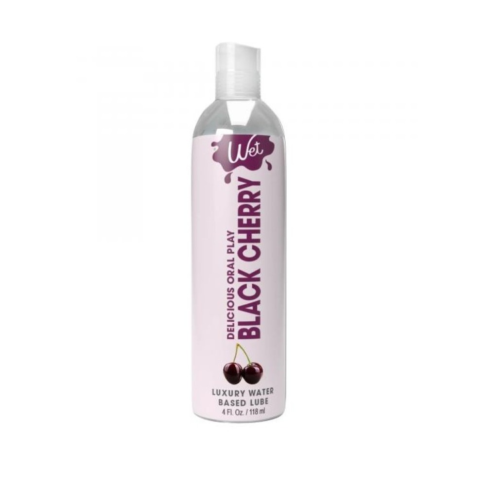 Лубрикант на водній основі Wet Oral Play Black Cherry (118 мл), їстівний, без цукру